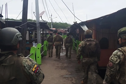 Operativo militar en San Lorenzo, Esmeraldas.