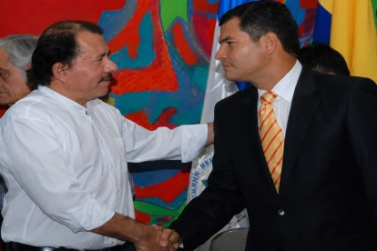 Rafael Correa, el líder del movimiento Revolución Ciudadana, era un gran aliado de Daniel Ortega, hasta que el Gobierno de Daniel Noboa descalificó a su partido