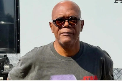 El actor Samuel L. Jackson, famoso por sus roles en películas como Pulp Fiction, Django Unchained y Star Wars.