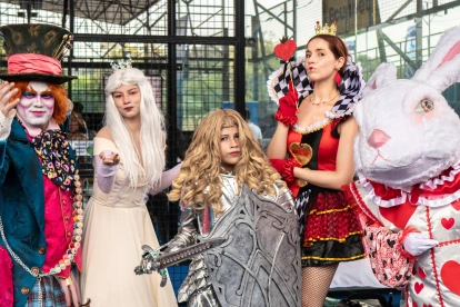 Participantes del Anime Weekend, evento dedicado a la cultura japonesa.