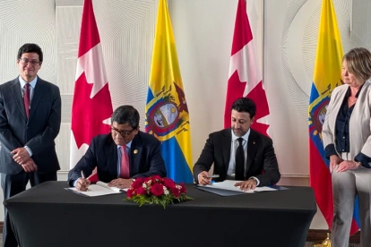 "Desde hoy, 600 productos ecuatorianos entran sin arancel a Canadá. El TLC protege internamente 227 líneas agrícolas sensibles como arroz, maíz y carnes.