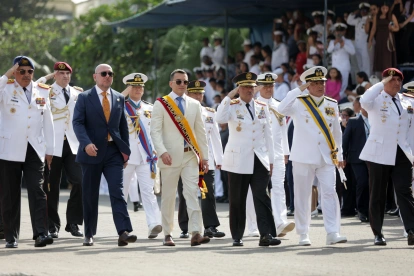Daniel Noboa en la conmemoración de los 85 años del Combate Naval de Jambelí