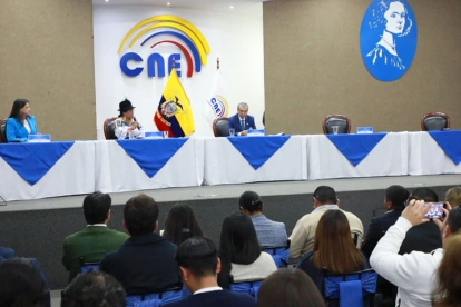 El Pleno del CNE resolvió las impugnaciones a vocales de las juntas electorales de Los Ríos y Loja y aprobó la actualización de la organización territorial para los comicios de 2027.