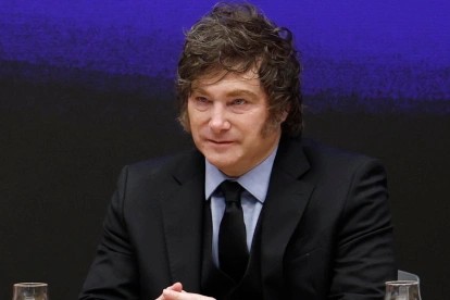 El presidente argentino Javier Milei, en una imagen de archivo, mientras se intensifica la crisis diplomática con Brasil