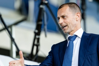 El presidente de la UEFA Aleksander Ceferin.