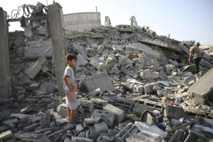 Israel bombardeó el viernes a medianoche una vivienda en el barrio de Al Saftawi, en la ciudad de Gaza