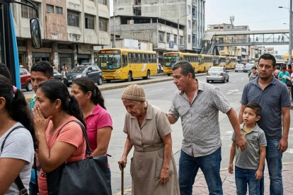 La escena refleja el impacto cotidiano de las pequeñas faltas de convivencia y la transmisión del irrespeto a las normas en la vía pública.