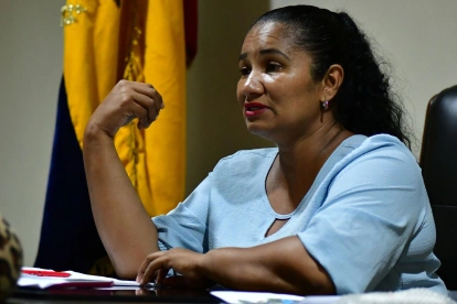 Gabriela Menéndez, presidenta de la UNE Guayas.
