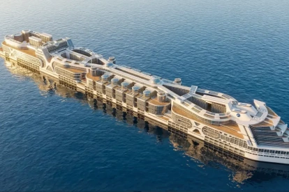 Un diseño previo de la propuesta de crucero.