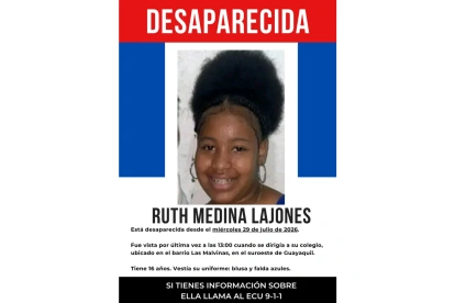 Se difunde este afiche de las características de Ruth Medina