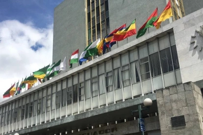 El edificio del Banco Central de Ecuador en Quito.