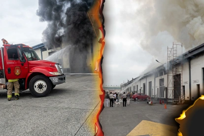 El incendio ha alarmado a toda la vía a Daule.