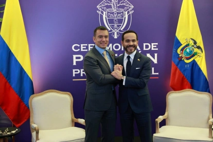 Daniel Noboa participa en la posesión del nuevo presidente de Colombia en Cali, en una nueva etapa de la relación bilateral.