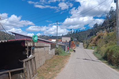 Entorno. Las viviendas de la zona se encuentran junto a la vía por la falta de veredas.