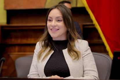 Mishel Mancheno asumió la Presidencia de la Asamblea Nacional el 8 de junio de 2026, tras la renuncia de Niels Olsen para ser candidato en las elecciones seccionales.