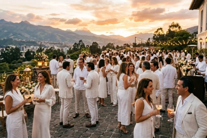 Hoy está de moda vestirse de blanco. Fiestas blancas en un ‘rooftop’ para ver el ‘sunset’. Camisas de lino blanco para los bautizos en la ciudad y los matrimonio fuera de ella.