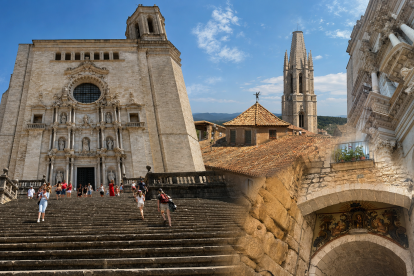 La Catedral de Girona y su escalinata se convirtieron en el Gran Septo de Baelor durante la sexta temporada de Game of Thrones.