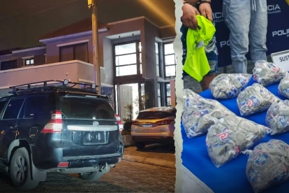 Pasaportes, celulares, cámaras y dinero en efectivo fueron encontrados durante la intervención policial en una residencia de vía a la costa.