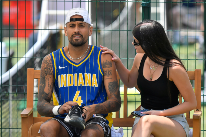 El tenista australiano Nick Kyrgios en el Vanda Pharmaceuticals Mallorca Championships de tenis,