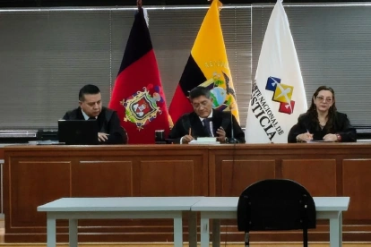 El Tribunal de Apelación de la Corte Nacional de Justicia del caso Progen está integrado por Julio Inga, Daniella Camacho (en concrurso para Fiscal General del Estado) y Manuel Cabrera.