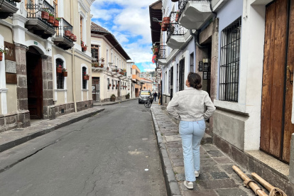 San Marcos invita al turismo con fachadas preservadas y ambiente del antiguo Quito colonial.