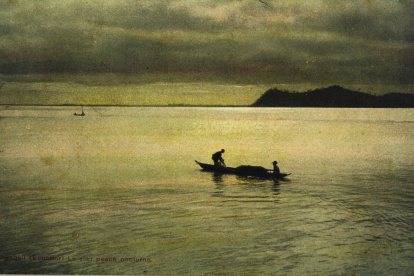 Una de las fotografías exhibidas en el Museo del Cacao