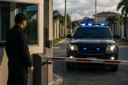 Las garitas de seguridad de las urbanizaciones pueden enfrentar nuevas vulnerabilidades ante delincuentes que simulan operativos oficiales con uniformes y vehículos falsos.