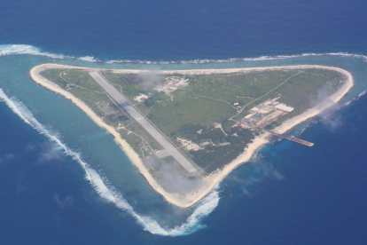 La pequeña isla japonesa de Minamitori, situada en el océano Pacífico a miles de kilómetros de Tokio.