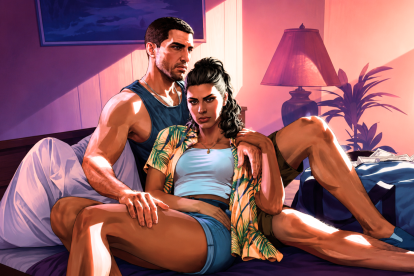 Ilustración del protagonista del juego GTA VI.