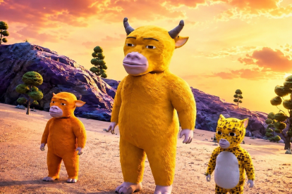 Personajes de Niu Lai, la película china de bajo presupuesto que pasó de recibir críticas por su calidad a convertirse en un inesperado éxito de taquilla.