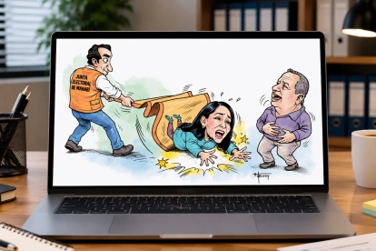 La precandidata del correísmo a la Prefectura de Manabí, Luisa González, fue descalificada dos días después de que el precandidato de ADN sea visto reunido con el presidente de la Junta Electoral de esa provincia.