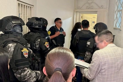 La intervención de la Fiscalía y Policía incluyó dos allanamientos en el norte de Quito.