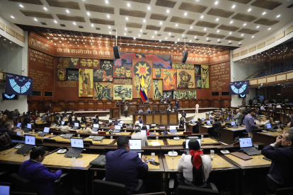 Sesión de la Asamblea Nacional este 27 de agosto.