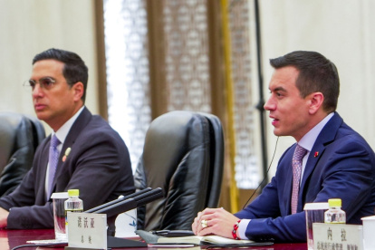 Noboa negó injerencia electoral y atribuyó caso de Luisa González a normas de Pachakutik.