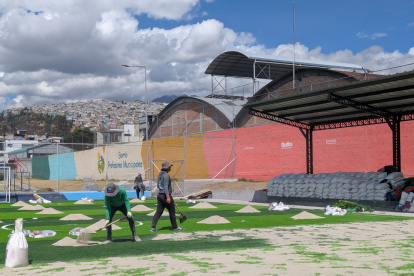 Calderón. La intervención del parque Profesores Municipales se financió mediante presupuestos participativos, pese a los bajos niveles de ejecución.