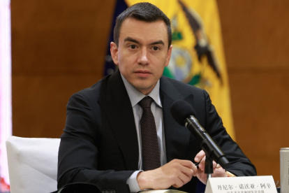 El presidente de la República del Ecuador, Daniel Noboa.