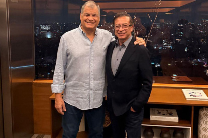 Gustavo Petro y Rafael Correa propusieron en México una alianza antinarcotráfico el 1 de septiembre.