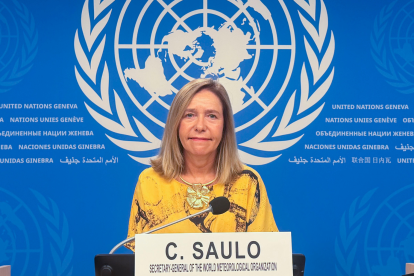 La secretaria general de la Organización Meteorológica Mundial (OMM), Celeste Saulo, dio las previsiones del organismo para el cercano fenómeno de El Niño.