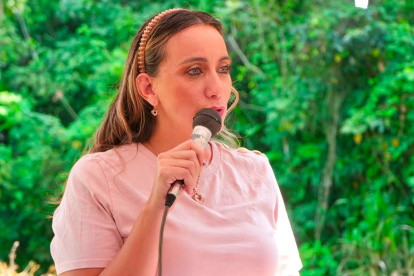 Johana Núñez, prefecta de Santo Domingo.