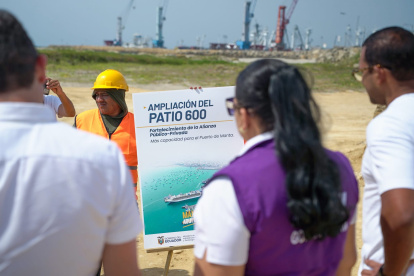 La obra del Patio 600 fue anunciada oficialmente el pasado 26 de agosto por Terminal Portuario de Manta