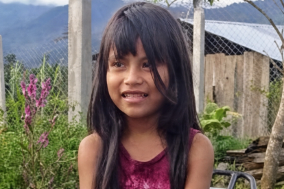 Sandy Tseman, de 7 años, fue localizada en Morona Santiago tras cuatro días desaparecida.
