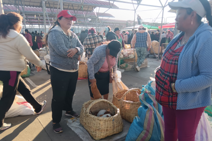 El mercado América en Tunguahua donde se venden una variedad de animales.