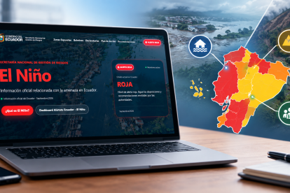 El portal Alístate Ecuador permite consultar las zonas expuestas y los recursos disponibles para enfrentar posibles emergencias asociadas al fenómeno de El Niño.