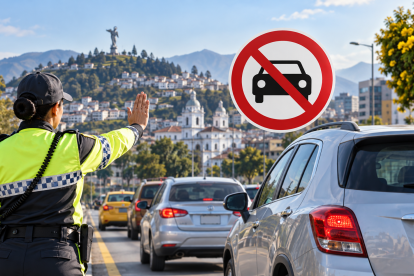 Referencia. El Pico y Placa en Quito restringe este miércoles 9 de septiembre la circulación de vehículos cuyas placas terminan en 5 y 6.