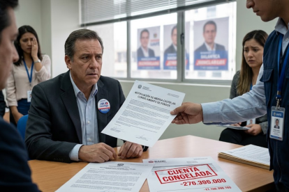 Foto creada con IA, para graficar candidatos con cuentas congeladas.