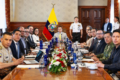 Daniel Noboa reunió al Cosepe tras la designación de Los Tiguerones como grupo terrorista.