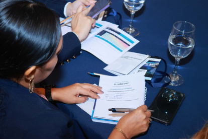 126 personas del sector empresarial, participaron en la jornada “El Niño 360°: Anticiparse es la mejor estrategia”, realizada en el hotel Hilton Colón de Guayaquil.
