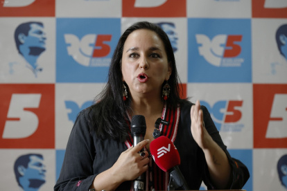 Gabriela Rivadeneira es la actual presidenta de Revolución Ciudadana.