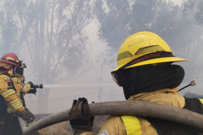 El incendio forestal registrado en La Vicentina generó una columna de humo visible y obligó a restringir parcialmente la circulación vehicular.