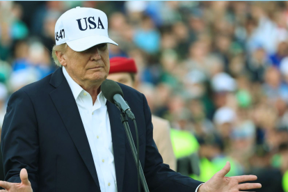Donald Trump habló en Irlanda sobre la inteligencia artificial.